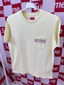 ☆名作☆超激レア☆Supreme Mesh Stripe Pocket Tee WHITE シュプリーム box logo メッシュ ストライプ ポケット　ボックスロゴ Tシャツ
