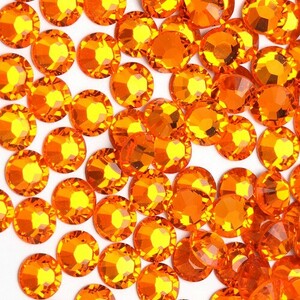 【在庫処分セール】　スワロフスキー　オレンジ系3色セット　500粒×9＝4500粒　★ｓｓ５～１６　サン・ジョンキル・ヒヤシンス