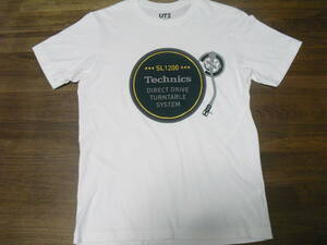 ★(ユニクロ) technics DJターンテーブル SL-1200 Tシャツ