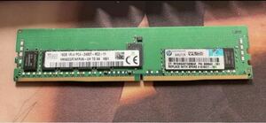 サーバ用メモリ SKhynix 16GB DDR4-2400 RDIMM 型番：HMA82GR7AFR4N-UH