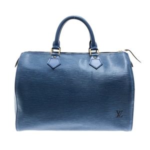 ルイヴィトン LOUIS VUITTON ハンドバッグ M43005 スピーディ30 レザー（LVロゴの刻印入り） トレドブルー VI0973 バッグ エピ