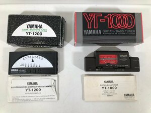 YAMAHA ヤマハ YT-1000 YT-1200 GUITER /BASS AUTO TUNER チューナー 2個セット 楽器 周辺機器 音響 ユーズド