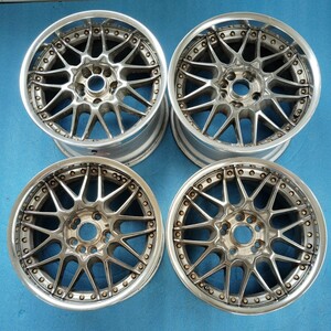 WORK SCF JAPAN 17インチ 8.0JJ 9.0JJ オフセット+35PCD 114.3/4/5H 深リム3ピース前後セットWORK ハブ径約73mm リムの深45/55mm 4本セット