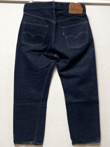 ワンウォッシュ 66前期 70s オリジナル LEVI’S 501 W38(W35) L31 ビンテージ バックポケット裏シングル 赤耳 セルビッジ 1970年代 SINGLE