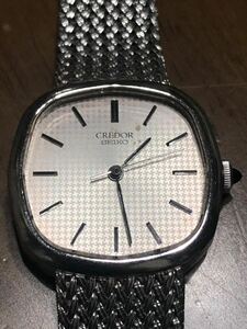 稼働品 SEIKO セイコー クレドール 1421-5020 シルバー文字盤 クォーツ 腕時計 