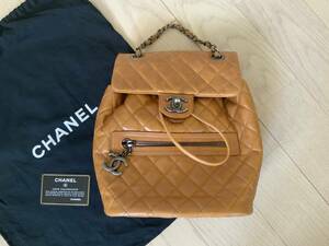 CHANEL・シャネル・中古・バックパック・キャラメル