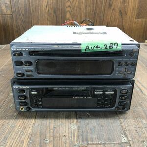 AV4-287 激安 カーステレオ Carrozzeria Pioneer CDX-505EQ KEH-M707 MK012978 CD カセット FM/AM プレーヤー 通電未確認 ジャンク