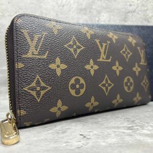 【極美品】 LOUIS VUITTON ルイヴィトン 長財布 ラウンドファスナー モノグラム ブラウン 茶色 レザー 本革 メンズ レディース ビジネス