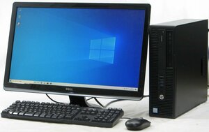 HP ProDesk 600 G2 SFF 6600 ■ 24インチ 液晶セット ■ i5-6600/DVDマルチ/省スペース/DisplayPort/Windows10 デスクトップ