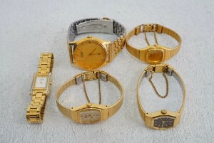 F1047 全てCITIZEN/シチズン ゴールドカラー 腕時計 アクセサリー メンズ レディース 大量 セット まとめて おまとめ まとめ売り 不動品