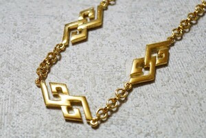 1481 GIVENCHY/ジバンシィ ネックレス ヴィンテージ ブランド アクセサリー アンティーク ゴールドカラー ペンダント 首飾り 装飾品