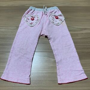 ベビー服 薄手ズボン/サイズ80/ピンク