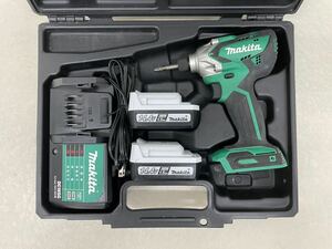 【中古美品】makita マキタ 14.4V 充電式インパクトドライバー MTD001DSX 本体 MTD001D バッテリ2個 BL1415G 充電器付き DC18SG U 動作品