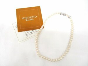 [即日発送] MIKIMOTO　ミキモト　パールネックレス　真珠　約7mm玉　長さ43cm　K18刻印　アクセサリー　現状品　331