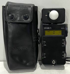 240303H☆ MINOLTA FLASH METER III ケース付 ♪配送方法＝おてがる配送宅急便♪