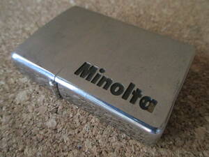 ZIPPO 『Minolta ミノルタ ヴィンテージ』1979年製造 カメラ 複写機 光学機器 精密機器メーカー コニカ オイルライター ジッポ 廃版激レア