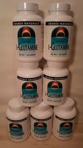  新品未開封・未使用 Source Naturals L-グルタミンタブレット 100粒入×7個セット ソースナチュラルズ