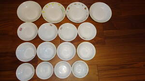 コレールの皿　4種×4枚