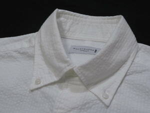 マッキントッシュロンドン　高級半袖デザインシャツ　25,300円　白　Mサイズ