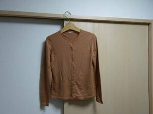 MADE IN ENGLAND PETER GEESON brown 未使用　カーディガン