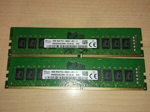 memtest OK★SKHynix DDR4-2666 16GBx2 合計 32GB (O42822)