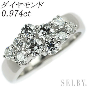 Pt900 ダイヤモンド リング 0.974ct 出品4週目 SELBY