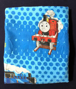 THOMAS & FRIENDS ★ きかんしゃトーマス【トーマス】ベットシーツ (size 160x230) ★ ビンテージ カバー リメイク生地