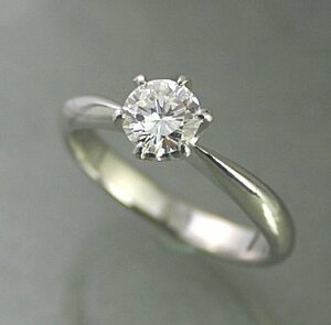 婚約指輪 安い プラチナ ダイヤモンド リング 1.0カラット 鑑定書付 1.045ct Dカラー SI2クラス Gカット CGL