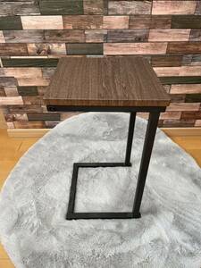 IH55】サイドテーブル ナイトテーブル 飾り台 コーヒーテーブル 木目調