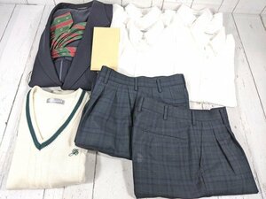 4og572/衣類■京都府立嵯峨野高等学校■男子学生服 ブレザー制服 Mサイズ 上下セット+ネクタイ【d59】