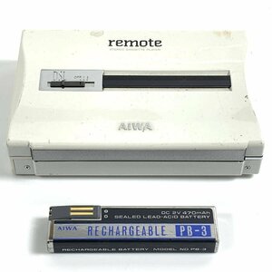 AIWA アイワ HS-PL35 ポータブル カセットプレーヤー バッテリー(PB-3)付き◆動作未確認品