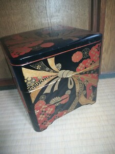 三段重 和食器 弁当箱 おせち お重 工芸品 漆器 蒔絵 お正月