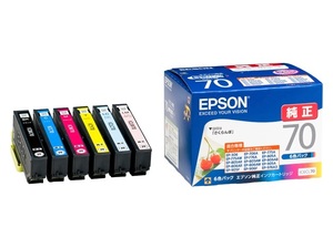 エプソン 純正 インクカートリッジ さくらんぼ IC6CL70 6色パック　間違って購入し未使用未開封　箱ありません