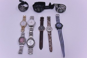 【1円スタート】 ジャンク時計おまとめ10点 破損・不動・キズ・汚れ CITIZEN・WIRED・G-SHOCK・CASIO・COACH・ENRICO COVERI他