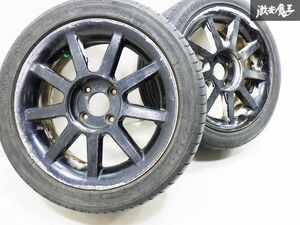 売り切り!! 社外品 メーカー不明 17インチ 6.8J +28 4穴 PCD114.3 ホイール ブリジストン TOYO NANOENERGY R53 215/45R17 87W タイヤ