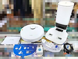 美品・動作良好 ECOVACS (エコバックス) ロボット掃除機 2022年製 DEEBOT T9+(DLX13-54/CH1918)振動式パワフル水拭き/自動ゴミ回収