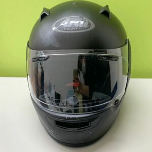 【中古】Arai QUANTUM-J アライ クアンタムJ フルフェイスヘルメット バイク ヘルメット レディース フラットブラック サイズ54