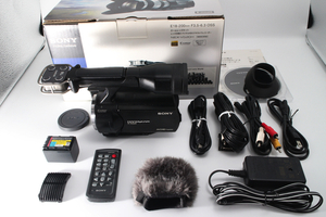 4558- ソニー SONY レンズ交換式デジタルHDビデオカメラレコーダー NEX-VG20 ボディ 良品