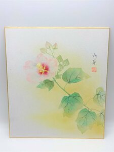 【三枝堂】 新品　四季絵色紙「芙蓉」　☆送料は当社負担☆　一点限り