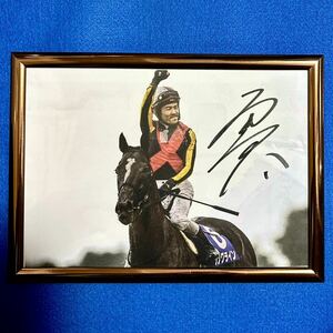 【競馬 ソングライン 戸崎圭太 直筆サイン入り A4写真 額付き 】 武豊 藤田菜七子 ゼッケン 横山典弘 横山武史 カード 馬券 ルメール