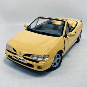 絶版品 ビンテージ ANSON 1/18 RENAULT MEGANE X64 CONVERTIBLE Yellow ルノー メガーヌ