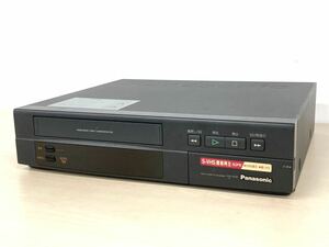 Panasonic/パナソニック　ビデオカセットレコーダー　NV-V10 ビデオデッキ　リモコン付き　未確認　現状品