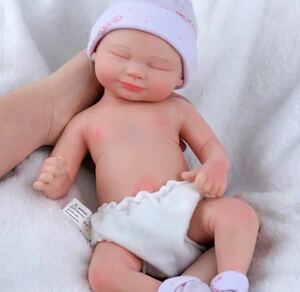 リボーンドール　赤ちゃん人形　リアル赤ちゃん　ベビー　新生児　完全フルシリコン　フルセット　かわいい赤ちゃん　閉眼タイプ
