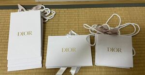 即決◆Dior ショッパー ショップ袋 紙袋 ３種類　良品 計１１点　送料無料 ゆうパック発送