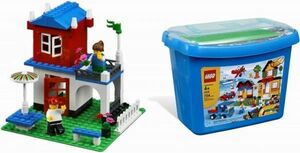 sF62　レゴ　基本セット 7335 青いバケツ+5508 青のコンテナスーパーデラックス　LEGO社純正品