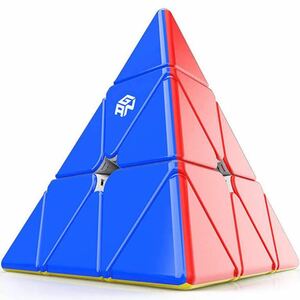 ルービックキューブピラミンクス GAN Pyraminx M立体パズル 磁石内蔵 三角 スピードキューブ　競技用　スタンダード　GES付属なし