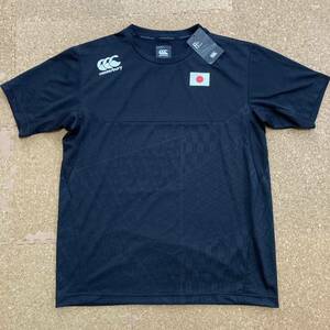 【未使用】【レア】カンタベリー R+ canterbury ラグビー RUGBY PLUS 日本代表 日の丸 Tシャツ XLサイズ 黒 半袖 半袖Tシャツ 