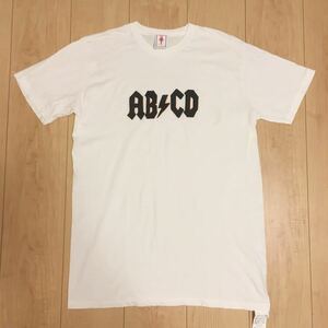 【美品・ネコポス対応】GMT (General Mean T-Shirt) ABCDプリントTシャツ/半袖Tシャツ Mサイズ メンズ USA製 検AC/DC エーシーディーシー