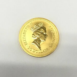 K24 純金 ナゲット金貨 1/2オンス 15.5g【CEAL8016】