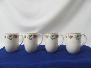 【使用品】WEDGWOOD ウェッジウッド ウェッジウッド プロヴァンス マグカップ4個